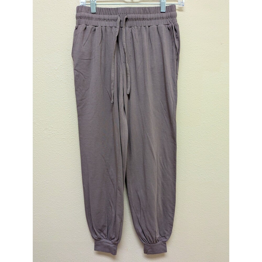 AnyBody Women's Pull-on Brushed Jersey Joggers Pants Smokey Taupe XXS Size